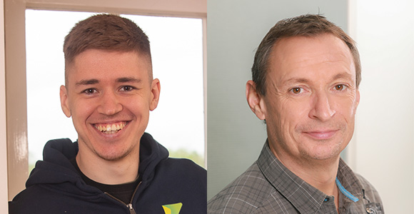 Neue Mitarbeiter im VOLTA-Team: Danil Rusakov und Detlef Brendle